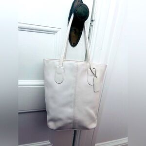 Vintage Coach Lunch Tote White 4068 1995